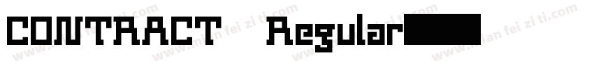 CONTRACT Regular字体转换